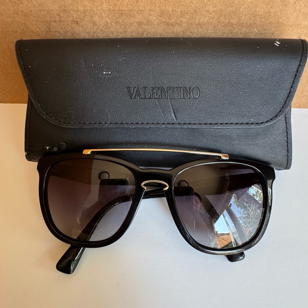 Valentino Black Sunglasses with Case